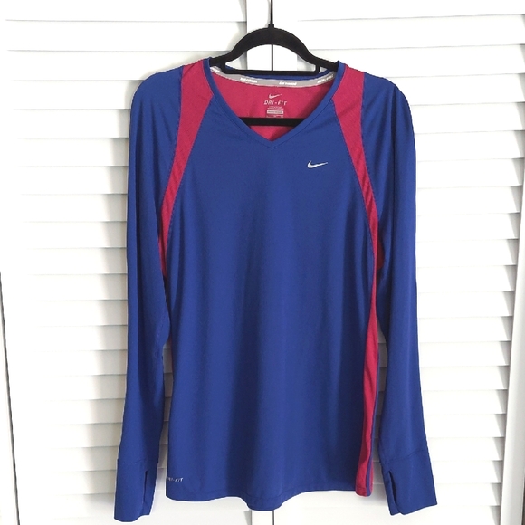 Nike‎ Top, Sz XL, Jogger, Running, Lightweight, Blue Rasberry, Long Sleeves - Picture 1 of 6